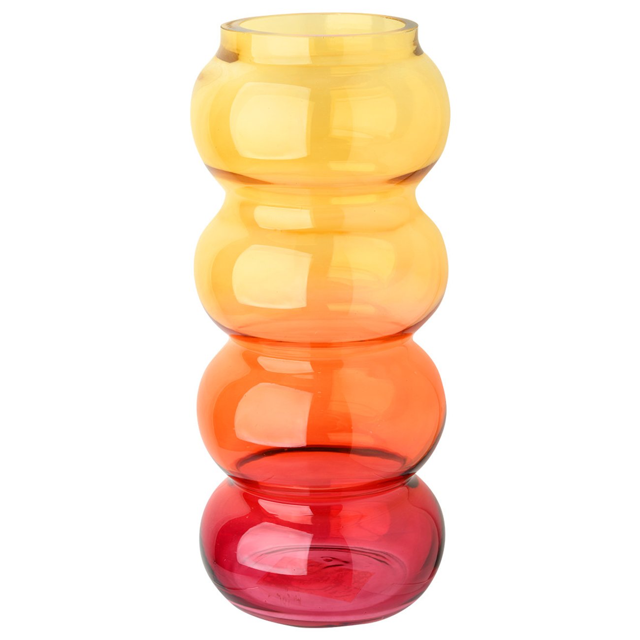 Vase in welliger Form