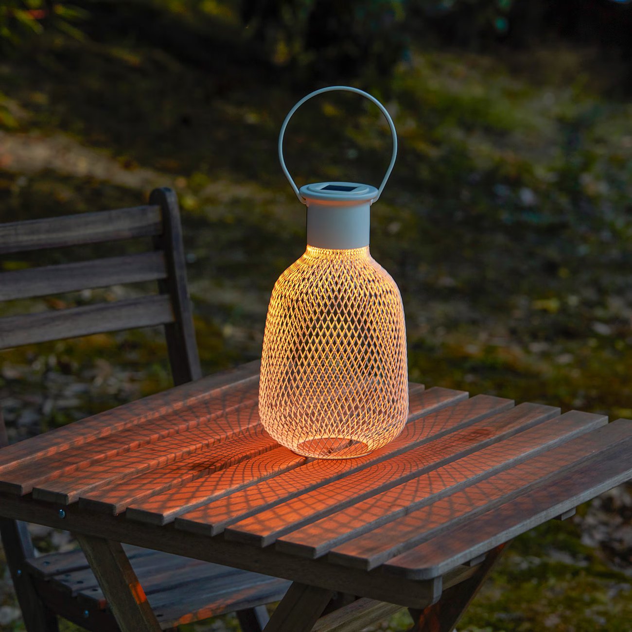 SOLVINDEN Solarlaterne, LED - für draußen/Netz weiß 29 cm