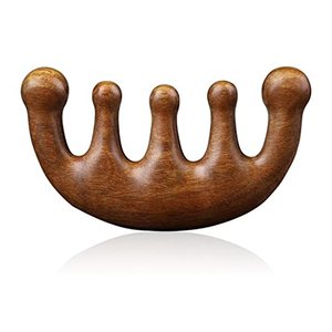 Kopfhaut-Gua-Sha-Kamm aus Holz