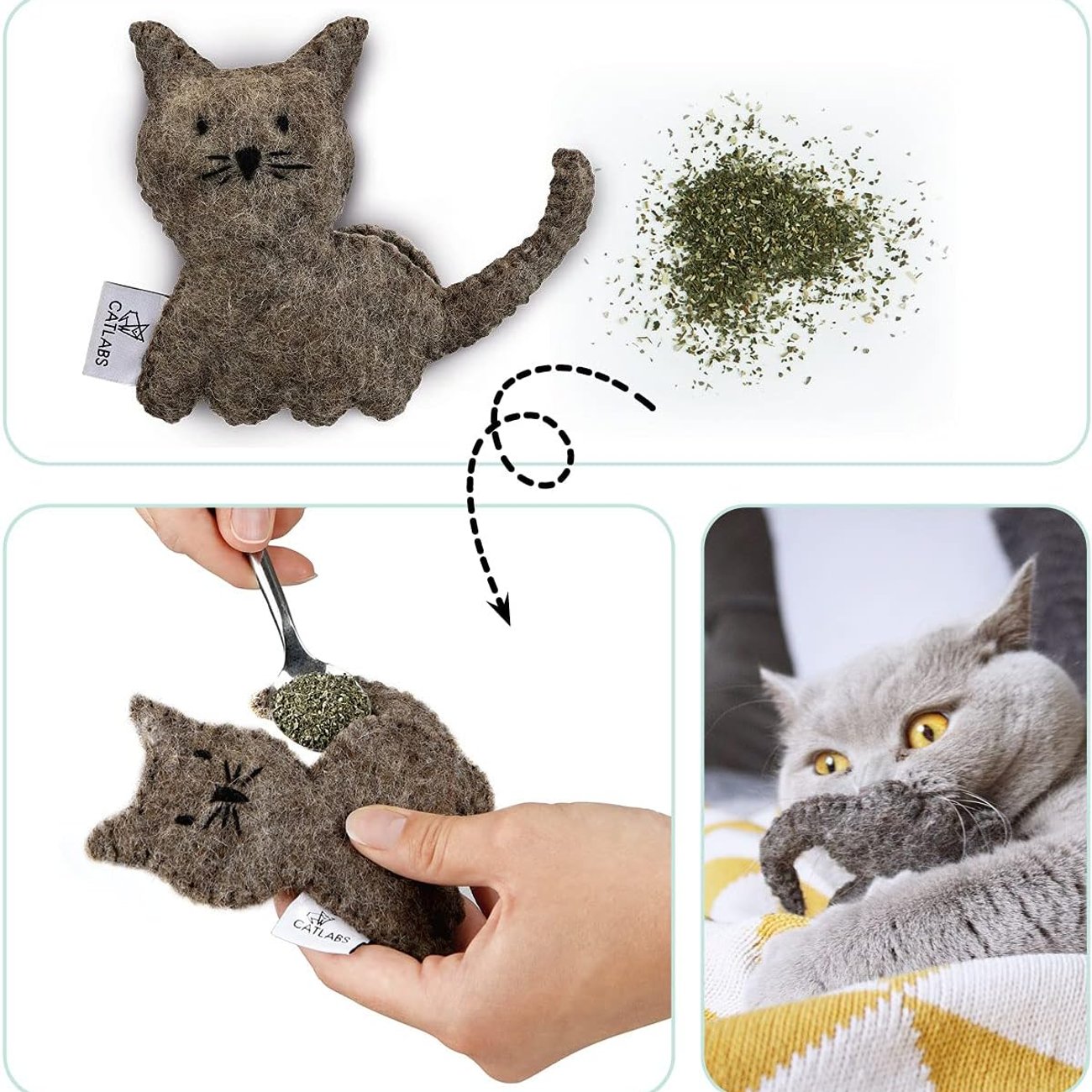 Catlabs nachhaltiges Katzenspielzeug 2er Set