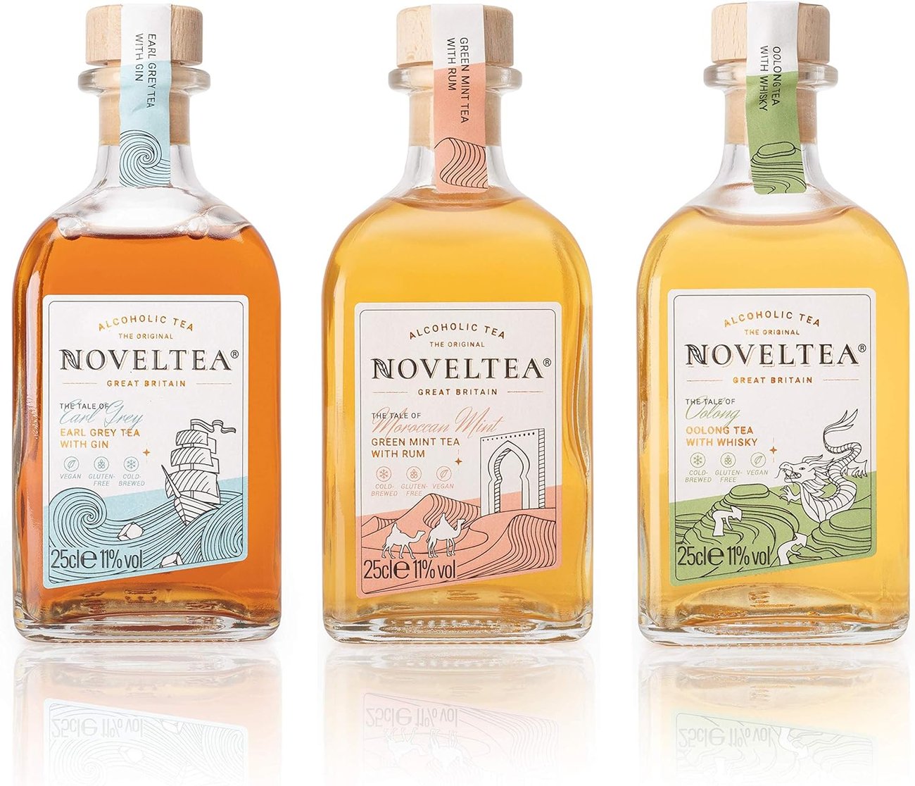 Noveltea Probierset - Alkoholischer Tee