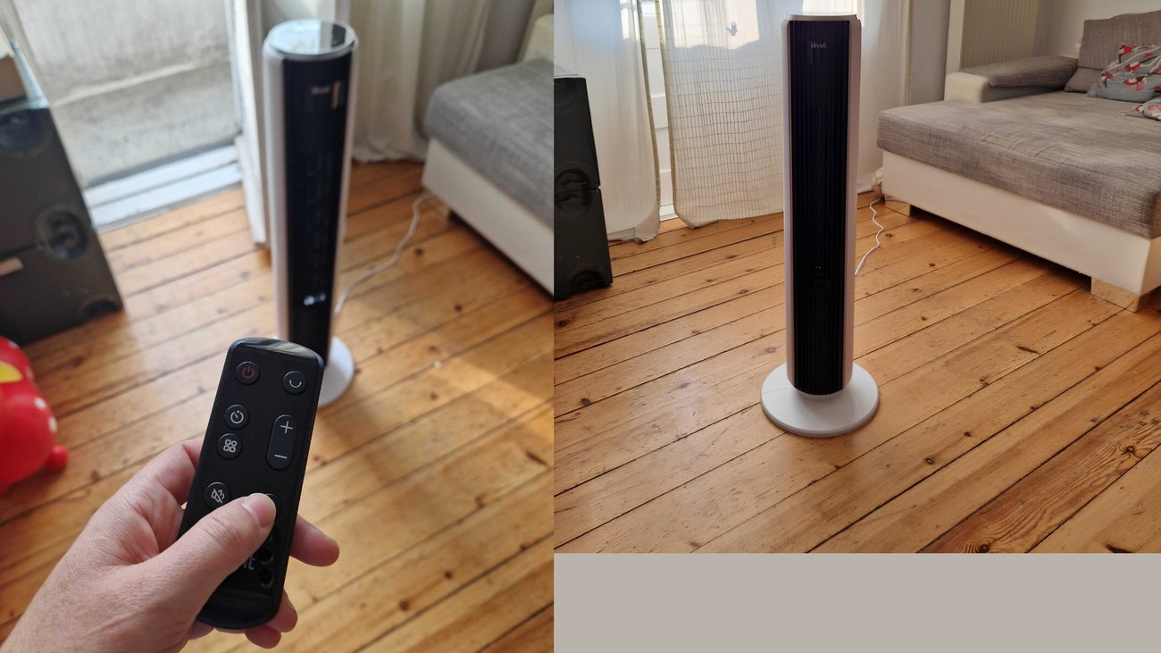 Levoit 20 dB sehr leiser Turmventilator mit Fernbedienung, 7,9 m/s Ventilator mit Kühlung