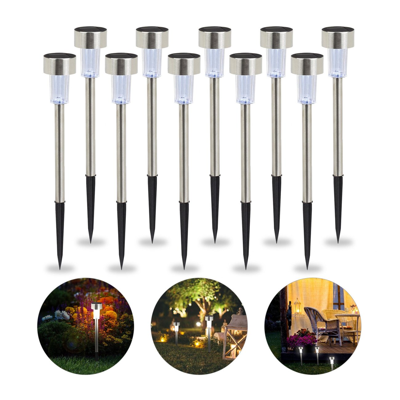 Solarleuchten 10er Set