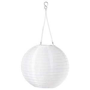 SOLVINDEN Solarhängeleuchte, LED - für draußen/rund weiß 30 cm