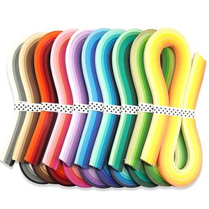 JUYA Mehrfarbig Papier Quilling Streifen Set 60 Farben 10 Packungen